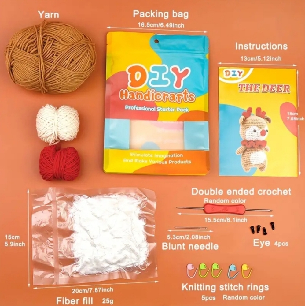 Baby Reindeer Crochet Kit - Picture 2 of 5